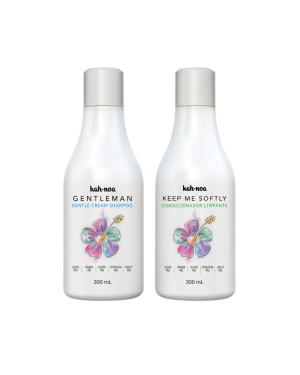 Kah-noa Cuidados Básicos - Kit Shampoo Creme Gentleman + Condicionador  Keep Me Softly