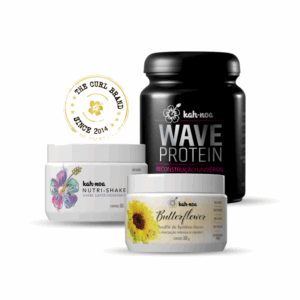 Kah-noa Cronograma Capilar – Pack de Máscaras Nutri-shake + Wave Protein + Butterflower