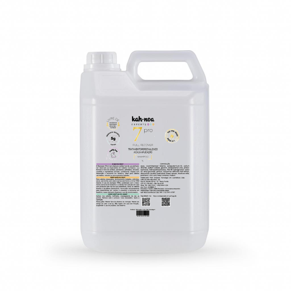 7PRO – Shampoo Profissional Sem Sulfato – 5lt
